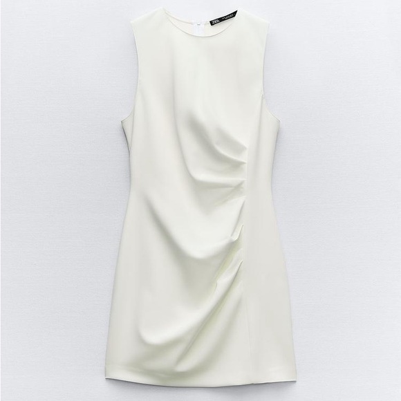 Zara Gathered Short Dress XS - out of stock online - Picture 4 of 6